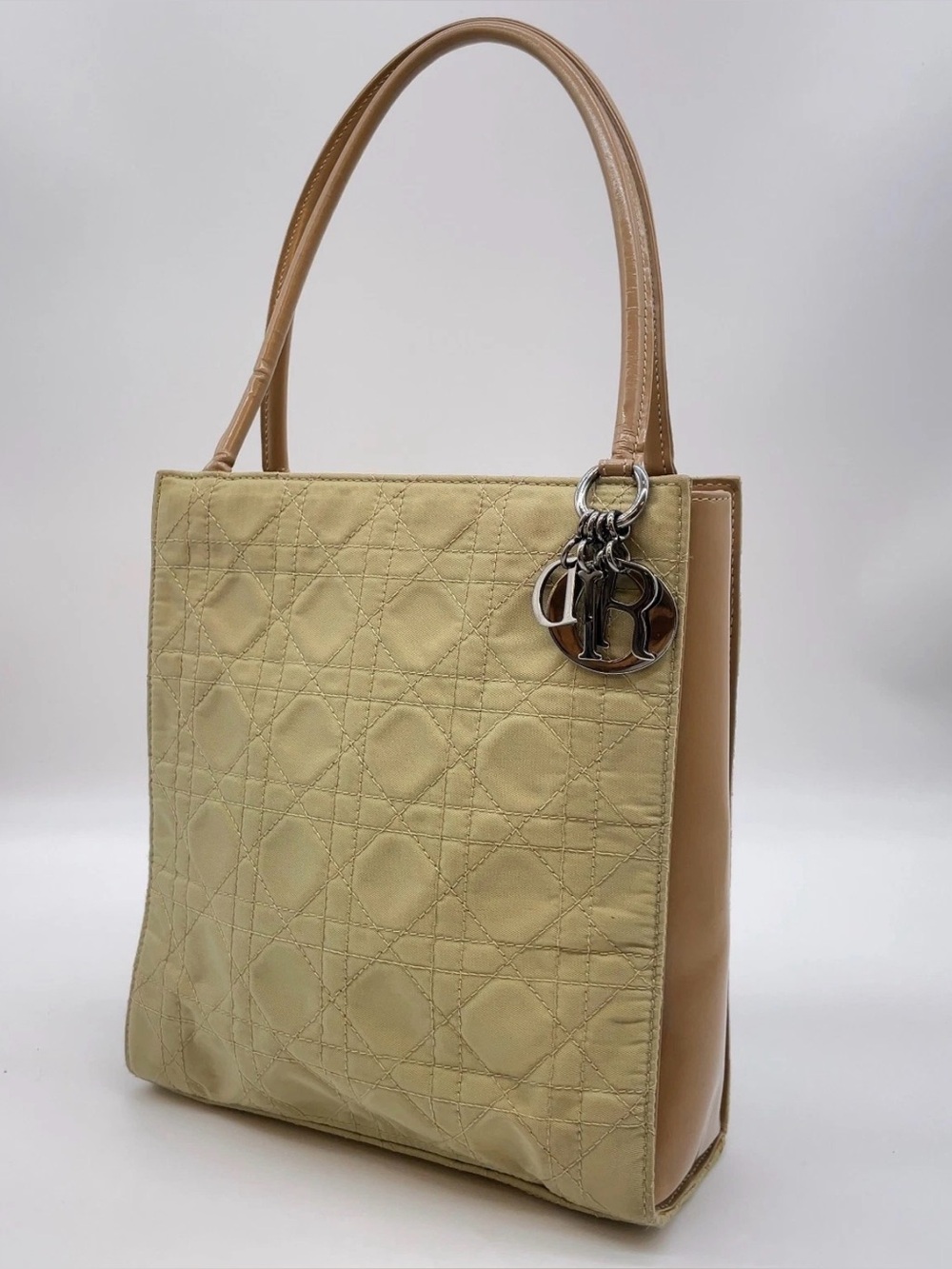 Dior Brown Monogram Tote Interior